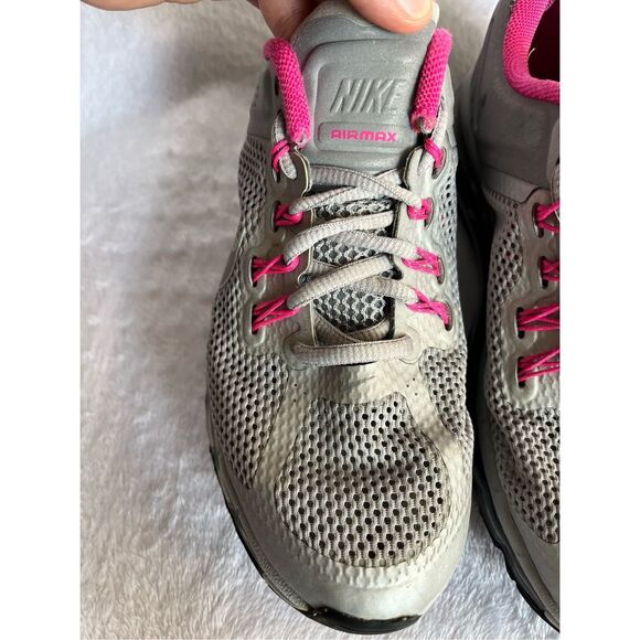 Nike Air Max 2013 Gray Pink Women’s Sz 7 Running Shoes 579585-066 - Picture 10 of 13